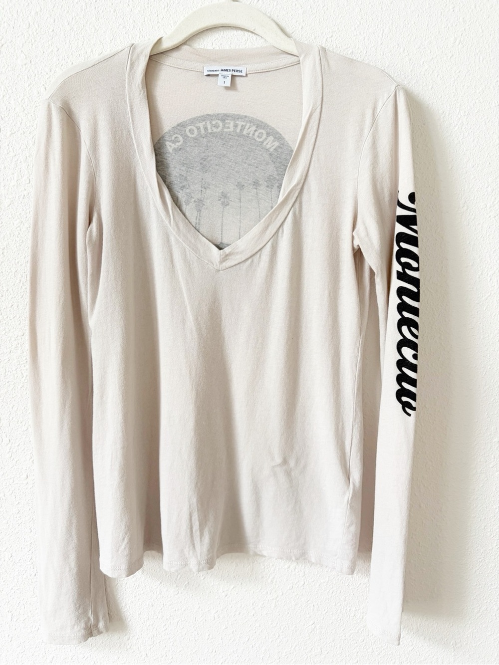 Standard James Perse Montecito T Shirt Thomas Fire Mudslides Size Small